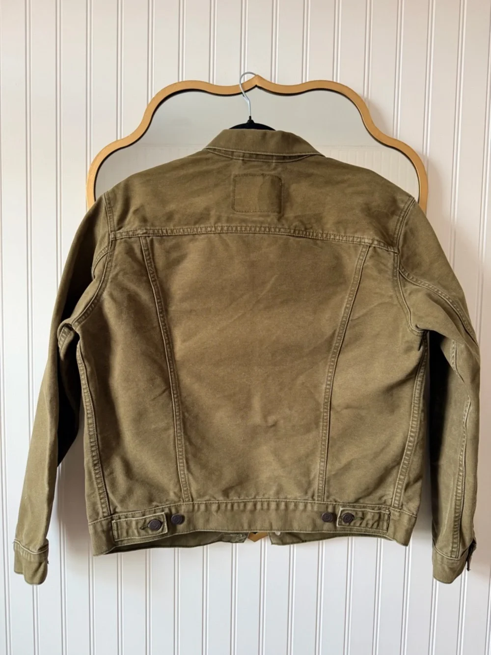 Levi's Olive Utility Denim Jacket - Picture 4 of 8